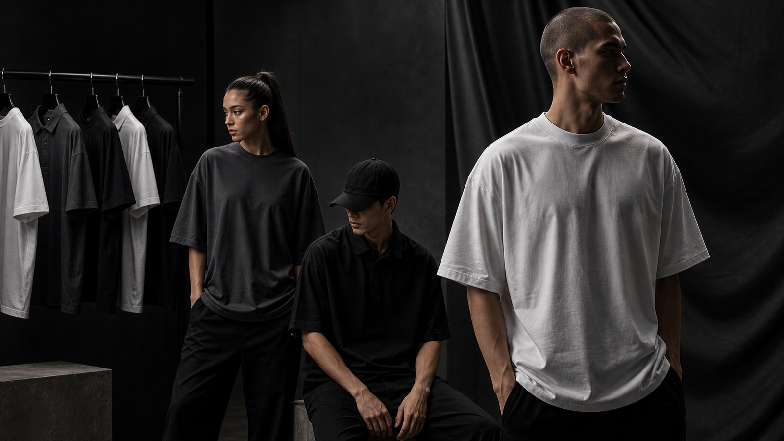 Minimal fashion shoot for BLAXE apparel
